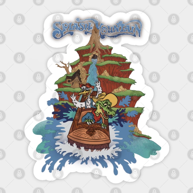 Splash Mountain SPLASH Sticker by Legend of Louis Design Co.